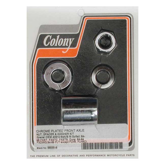 COLONY AXLE SPACER KIT FRONT