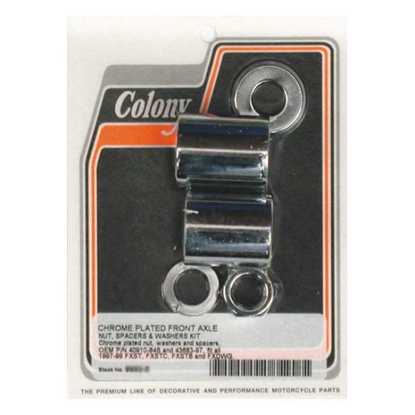 Colony axle spacer kit front