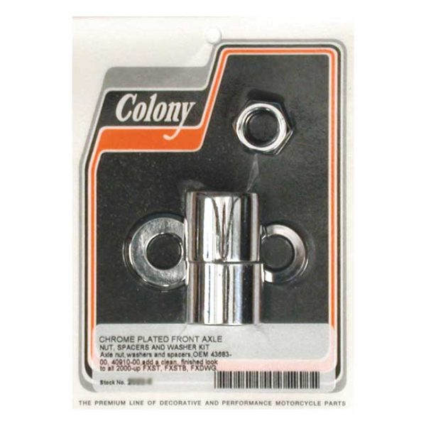 Colony axle spacer kit front