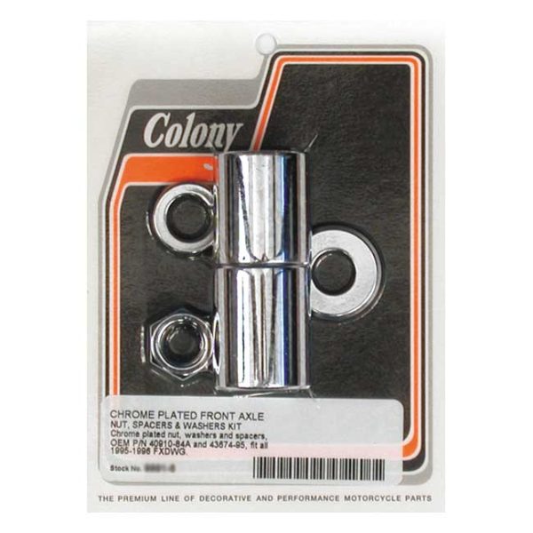 Colony axle spacer kit front