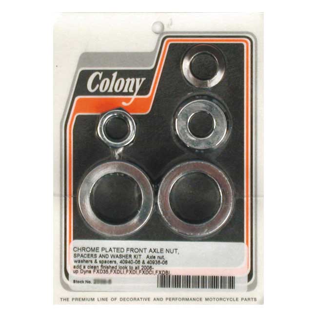 COLONY AXLE SPACER KIT FRONT
