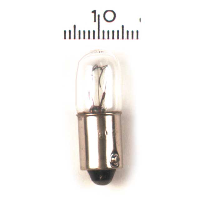 Light bulb indicator 12v3cp. Clear glass
