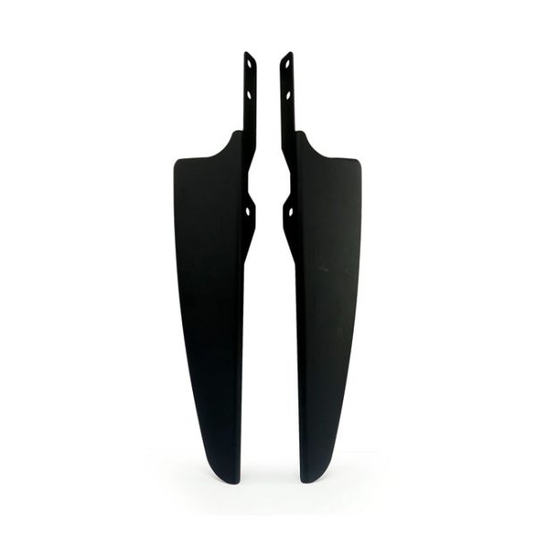 Wind deflector set. Matte black