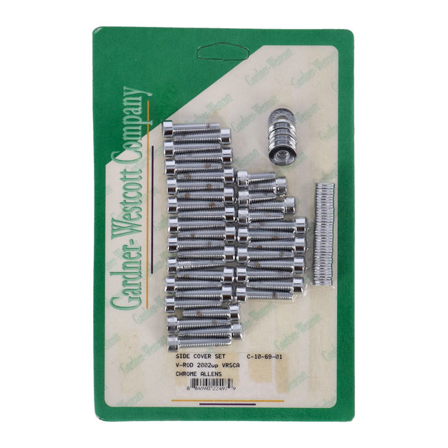 V-Rod side cover set. chrome allen