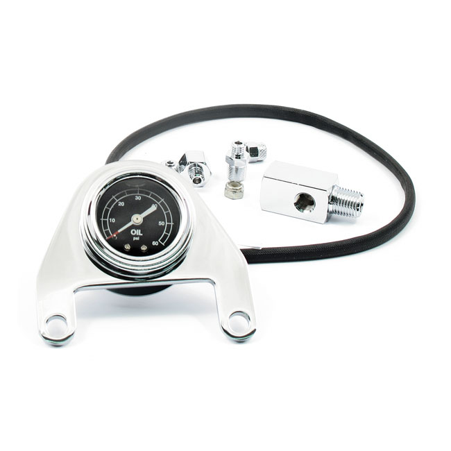 Oil pressure gauge kit rocker box