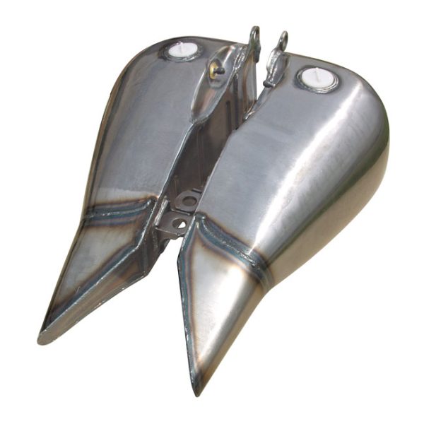 Flatside stretched gas tank