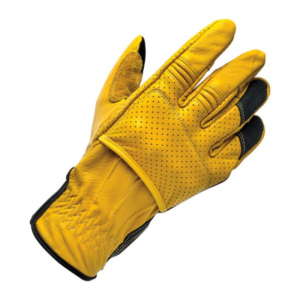 Biltwell Borrego gloves gold/black CE appr.