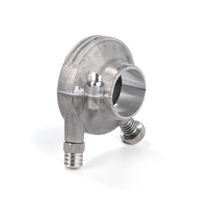 K-Tech 1" Deluxe throttle housing. Raw aluminum