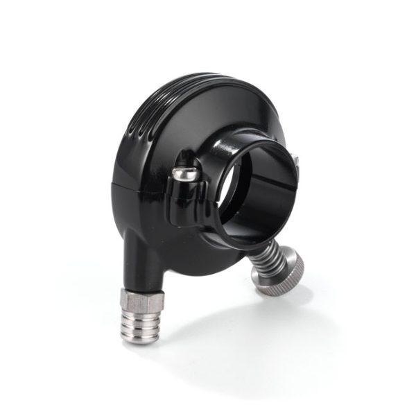 K-Tech 1" Deluxe throttle housing. Black anodized aluminum