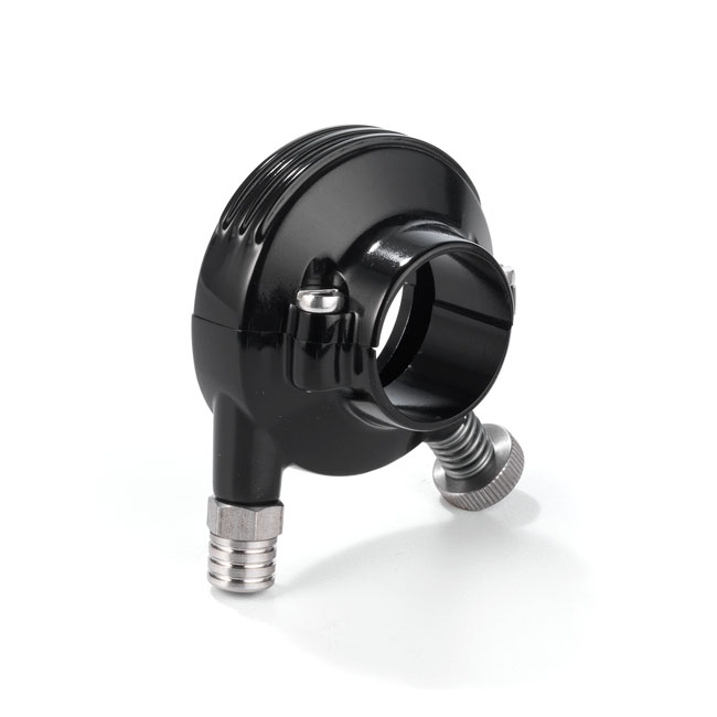 K-Tech 1" Deluxe throttle housing. Black anodized aluminum