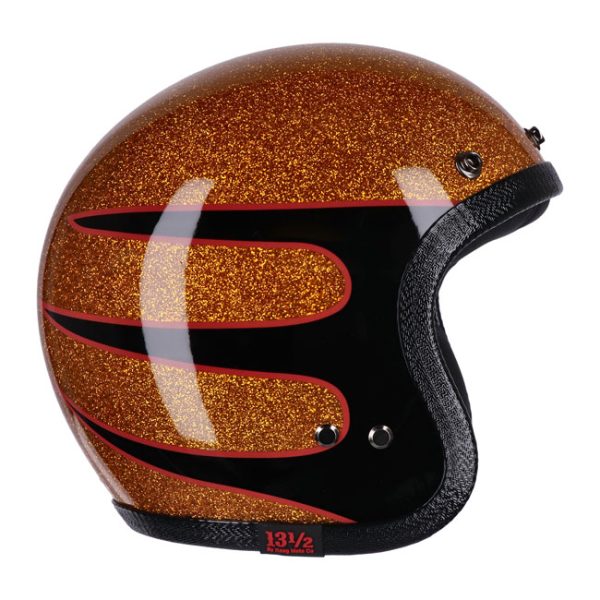 13 1/2 Skull bucket helmet Superior metal flake