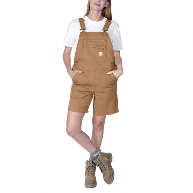 *2 WEEKS EXTRA TRANSIT TIME* Carhartt Relaxed Fit Canvas female shortall carhartt brown