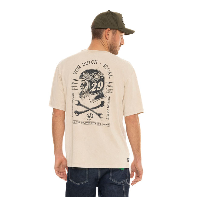 Von Dutch Brave t-shirt beige