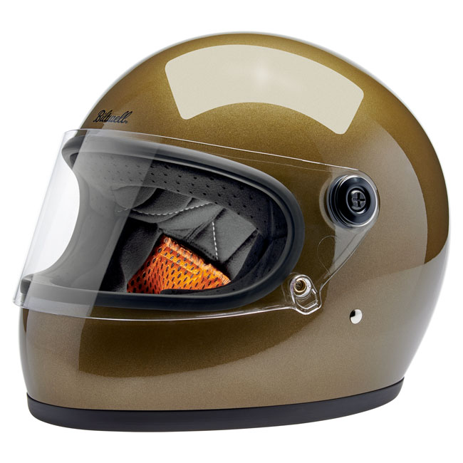 Biltwell Gringo S helmet Ugly Gold Metallic