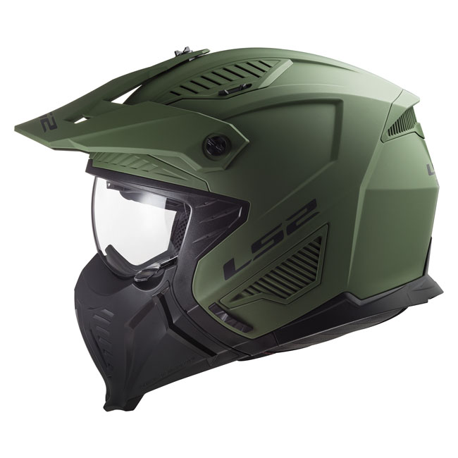 LS2 Drifter Solid helmet matt military green