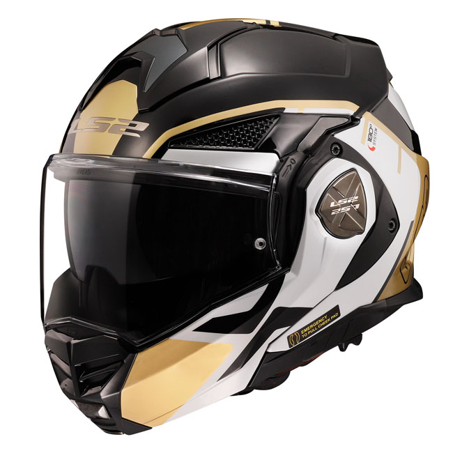 LS2 Advant X Metryk helmet black gold