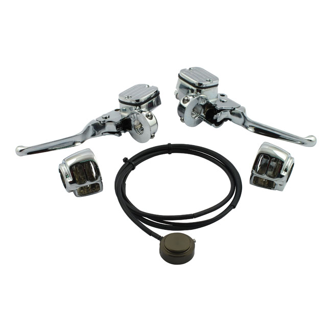 Handlebar control hydr. Clutch conversion kit. Chrome