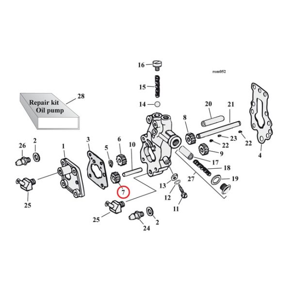 JIMS OIL PUMP GEAR
