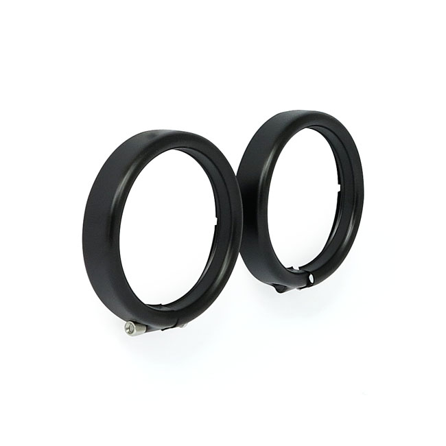 Recessed trim rings. Turn signals. Black