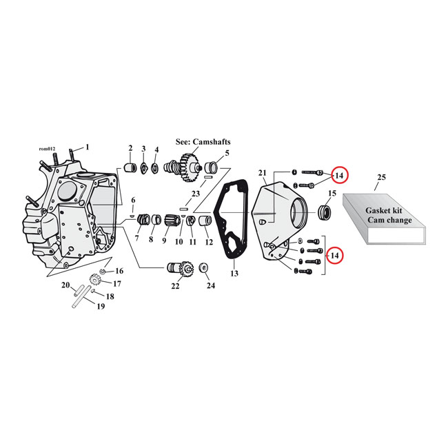 Big Twin cam cover mount kit