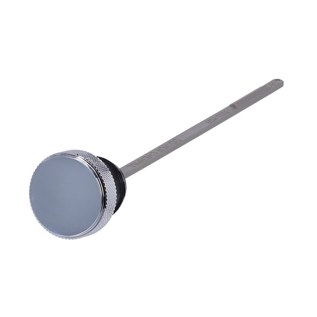 Oil tank fill plug. Chrome