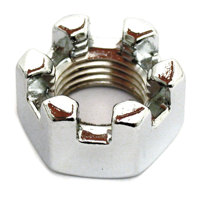 Chrome castle nut
