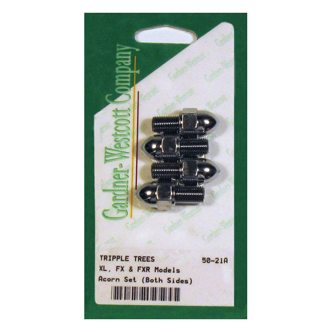 Triple tree side bolt set. Acorn nut