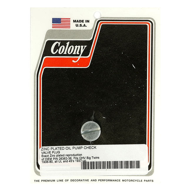 COLONY PLUG