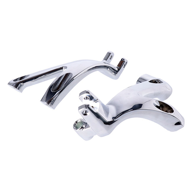 M8 Softail floorboard to foot peg conversion bracket set