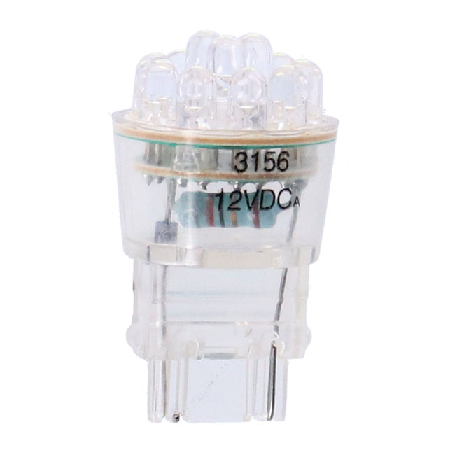 LED wedge turn signal bulb #3156 base. White light