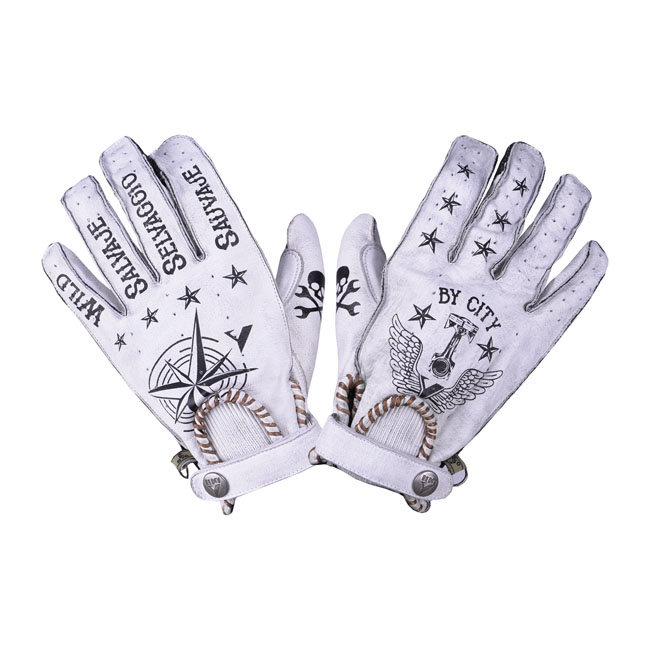 By City Second skin gloves white tattoo