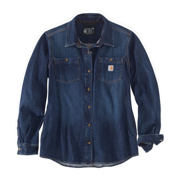 Carhartt Midweight women denim shirt