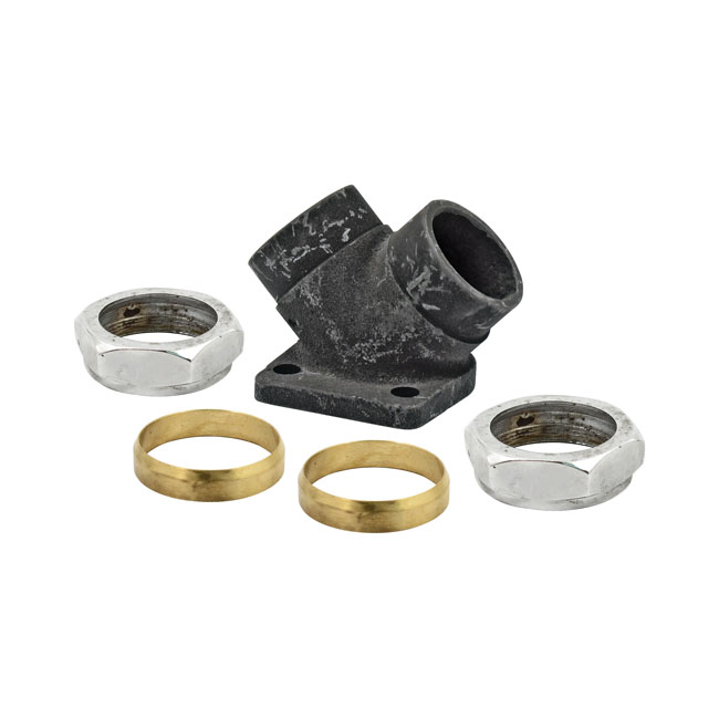 Pipe inlet with nuts/packing ring