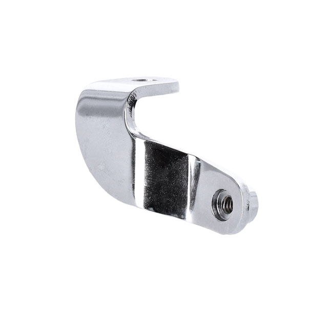 Oil tank mount bracket. Front. Chrome
