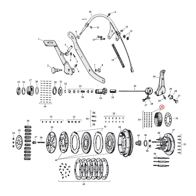 Clutch hub bearing