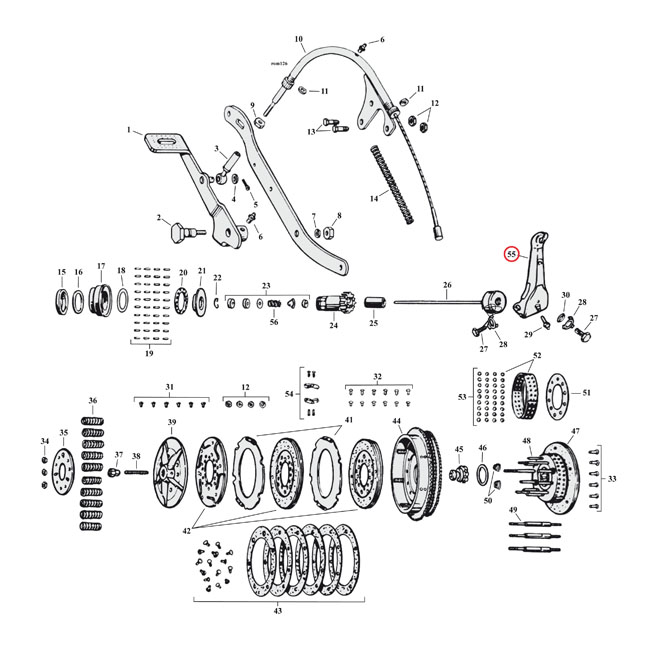 Clutch release lever