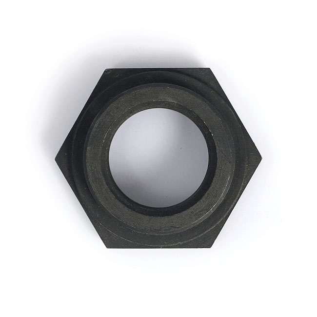 Springer fork stem nut. Black