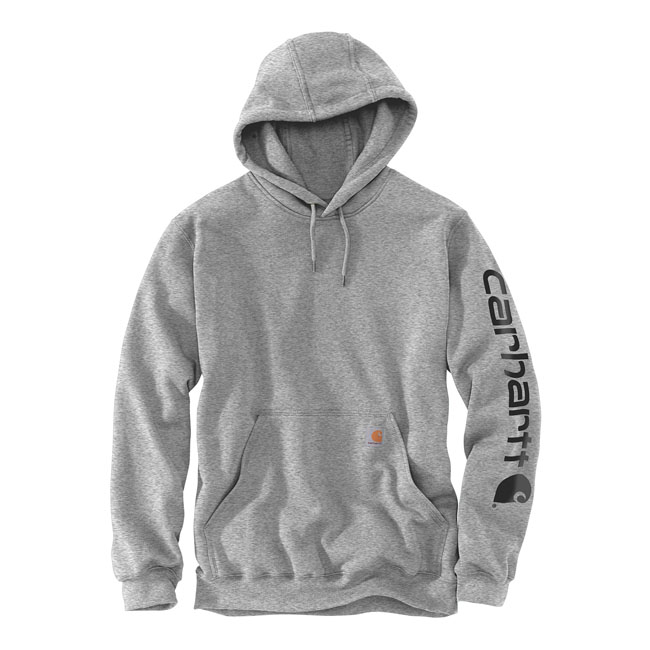 Carhartt Sleeve logo hoodie grey/black