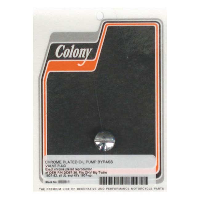 COLONY BYPASS PLUG