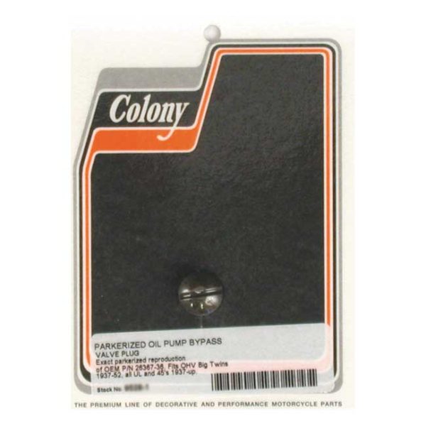 COLONY BYPASS PLUG