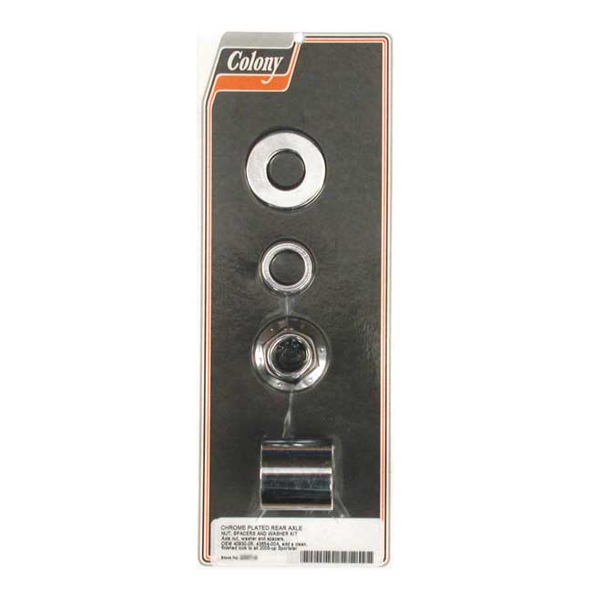 Colony axle spacer kit rear