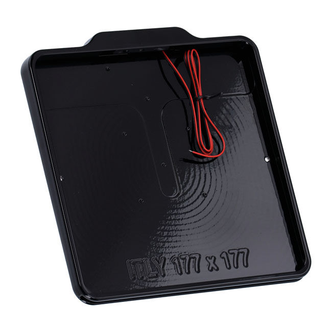 DMP License plate frame. 5.0 Gloss Black Italy