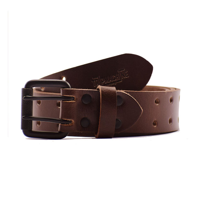 Trip Machine Belt Double pin tobacco brown