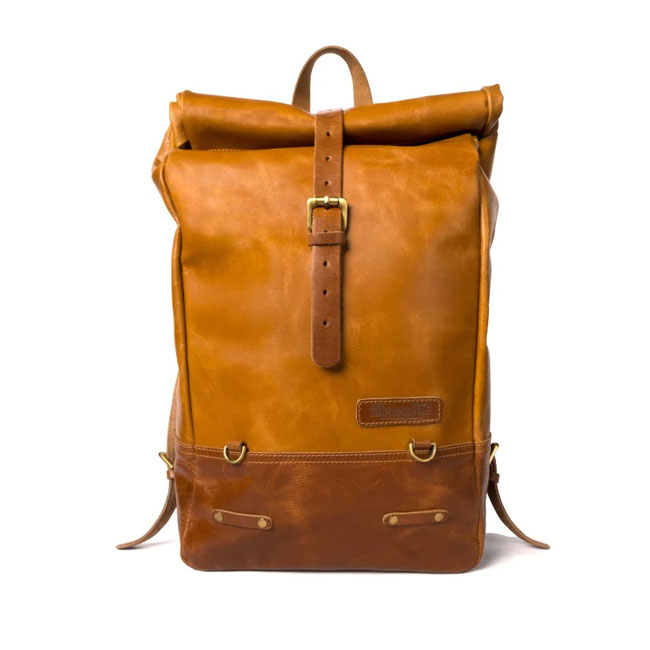 Trip Machine Backpack panniers vintage tan