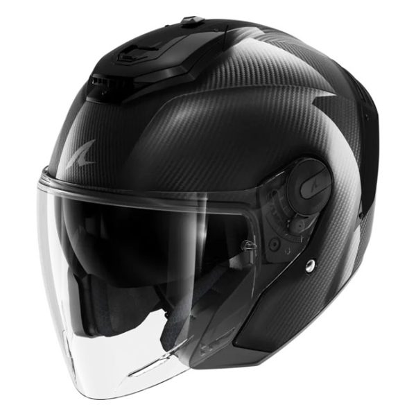 Shark RS Jet Carbon Blank helmet glossy black