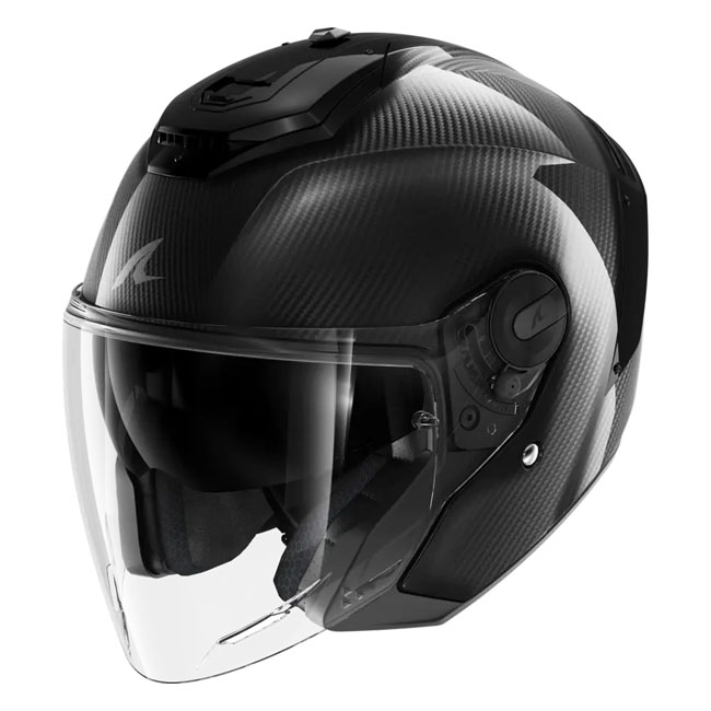 Shark RS Jet Carbon Blank helmet glossy black