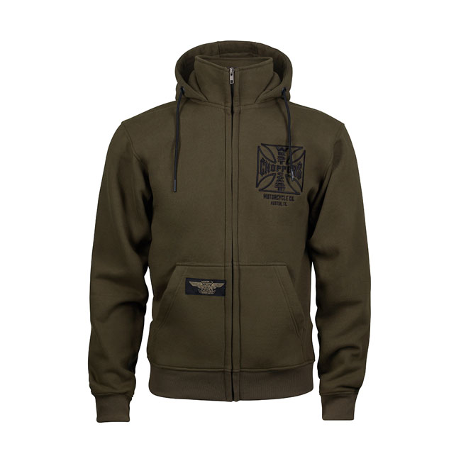 WCC OG ATX zip hoodie olive green