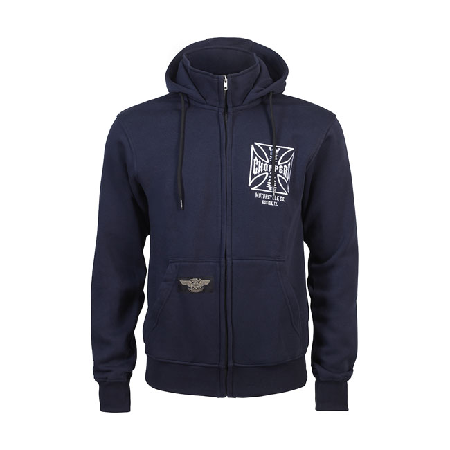 WCC OG ATX zip hoodie navy blue