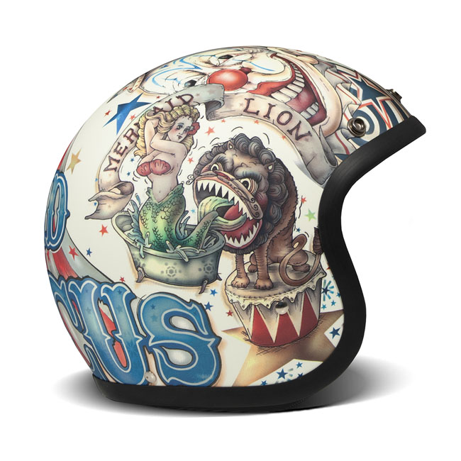 *10 WORKING DAYS EXTRA TRANSIT TIME* DMD Retro helmet Circus