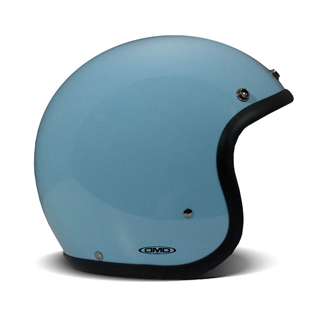*10 WORKING DAYS EXTRA TRANSIT TIME* DMD Retro helmet Light Blue